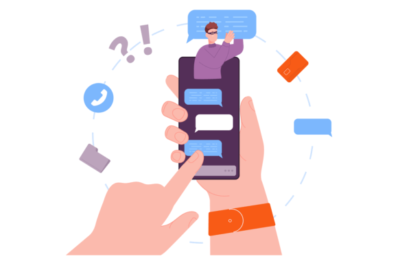 Download Cyber Fraud in Messenger. Hacker Scam Pe - Messenger Collection