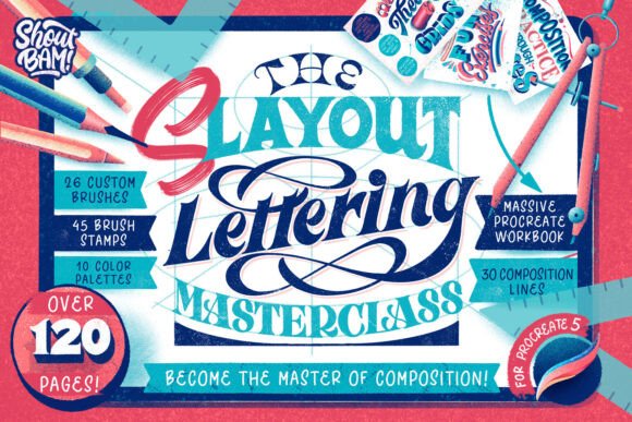 Download The Slayout Lettering Masterclass - Layout Collection
