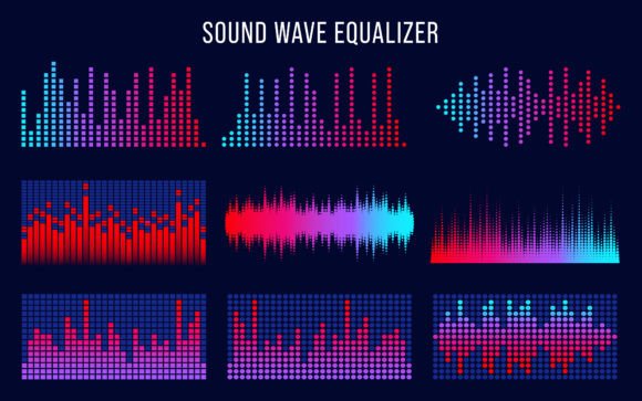 Download Sound Waves Music Interface Elements - Premium Resources