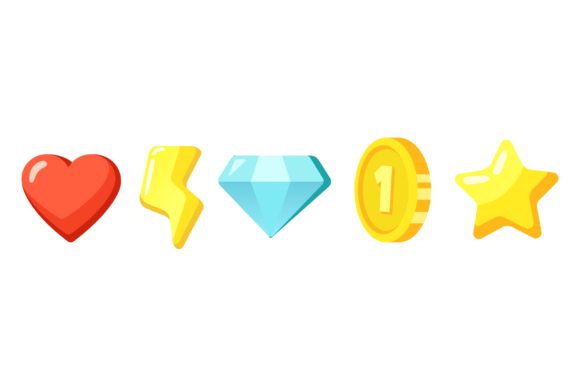 Download Game Interface Icon. Cartoon Style Ui Sy - Premium Resources