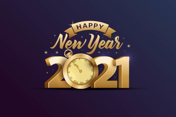 Download Happy New Year 2021 Golden Shine - Year Collection