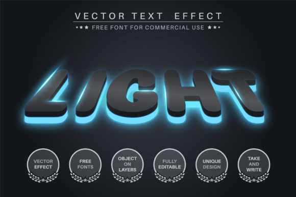 Download Dark Glow - Editable Text Effect - Editable Collection