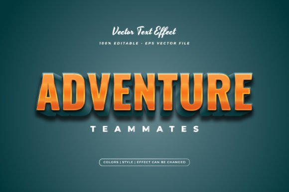 Download 3D Bold Adventure Text Style Effect - Text style effect Collection