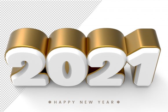 Download Gold Happy New Year 2021 3d Text - Year Collection