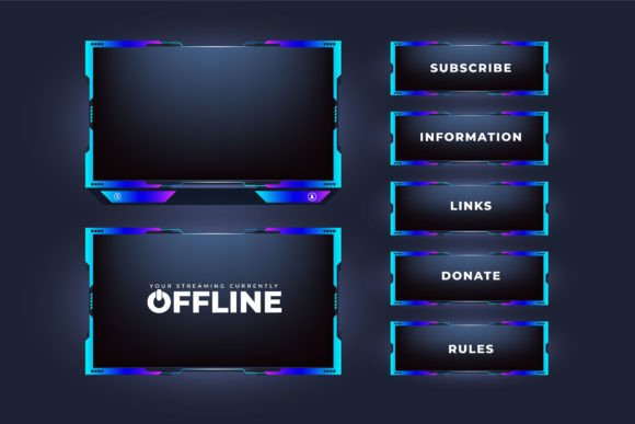 Download Online Gamer Screen Interface Vector - Interface Collection