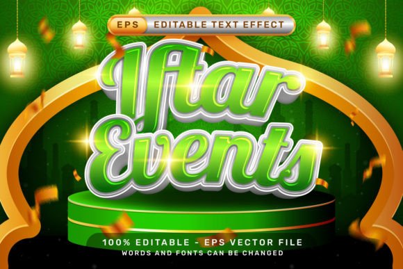 Download Iftar Event Effect and Editable Text - Editable Collection