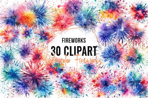 Download New Year Fireworks Clipart - Year Collection
