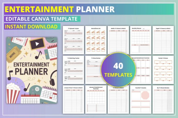 Download Editable Entertainment Planner - Editable Collection