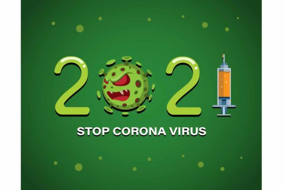 Download Happy New Year 2021 with Bacteria Vaccin - Year Collection