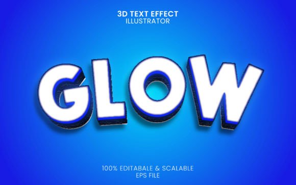 Download 3d Glow Text Style Effect Vector - Text style effect Collection