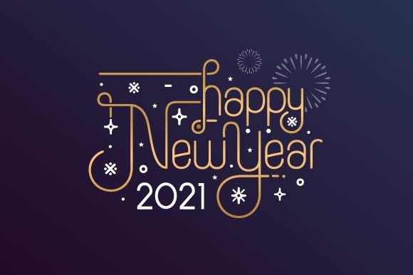 Download Happy New Year 2021 Lettering - Year Collection