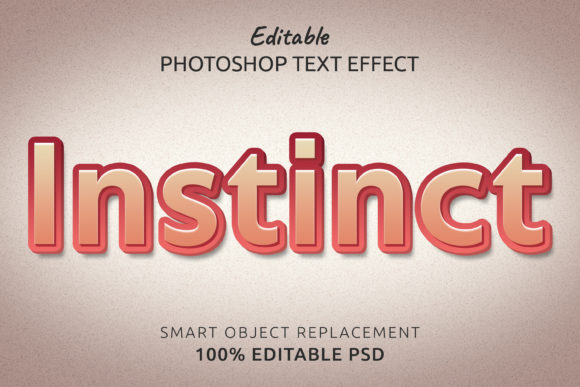 Download Instinct Photoshop Editable Text Effect - Editable Collection
