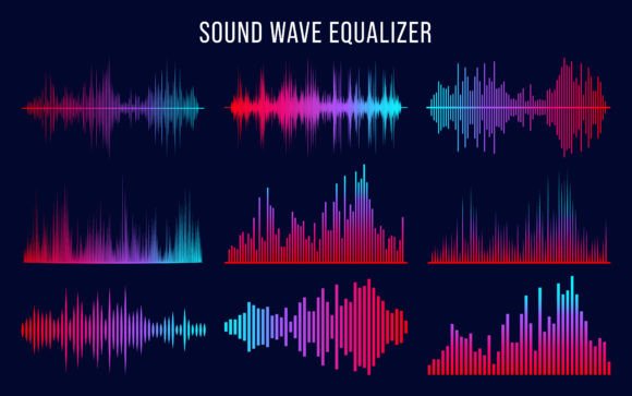 Download Sound Waves Music Interface Elements - Premium Resources