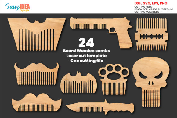 Download 24 Hair Combs Bundle, Comb Plans Cnc Svg - Plans Collection